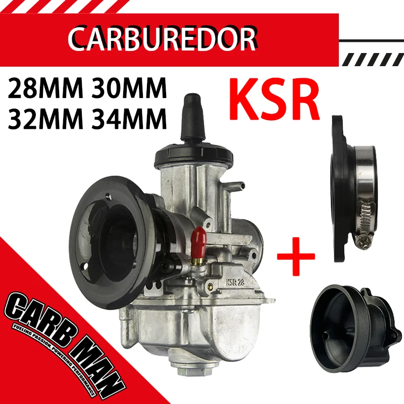 Motorcycle Carburetor - KSR 28 30 32 34 mm,