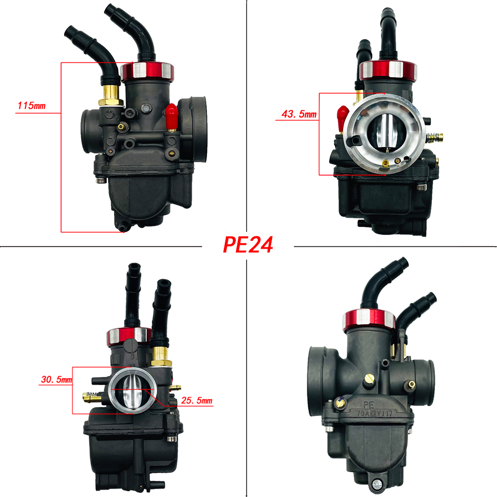 Siyah Kırmızı Dash Pe24 Pe26 P - Motorcycle Carburetor incelemesi ve fiyatı