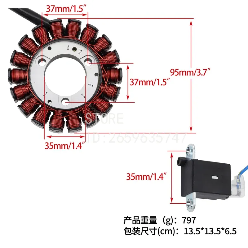 Trx300 2x4 4x4 Bigred Elektrik - Motorcycle Stator incelemesi ve fiyatı