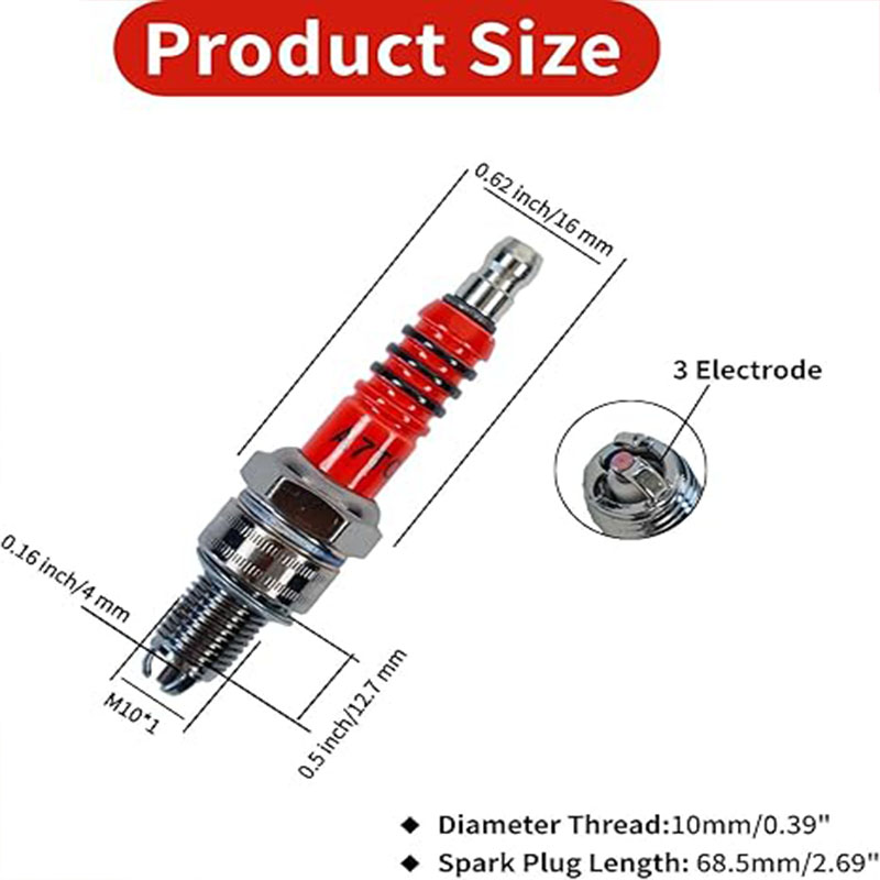 3 adet A7TC 3 elektrotlu buji, - Motorcycle Spark Plug incelemesi ve fiyatı
